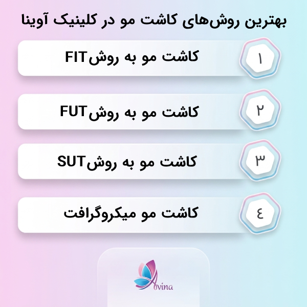 بهترین روشهای کاشت مو در کلینیکهای ونک کداماند؟